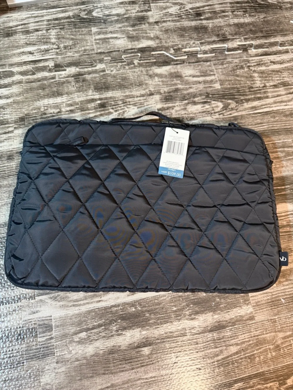 Vera Bradley Laptop Crossbody in Moonless Night NWT